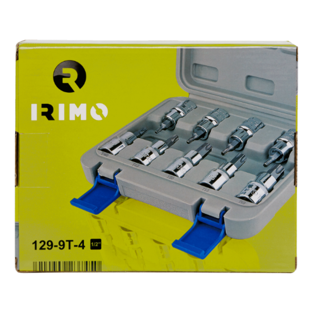 Juego De Bocallaves enc 1/2 Punta Torx Irimo 9Piezas 1299T4-5