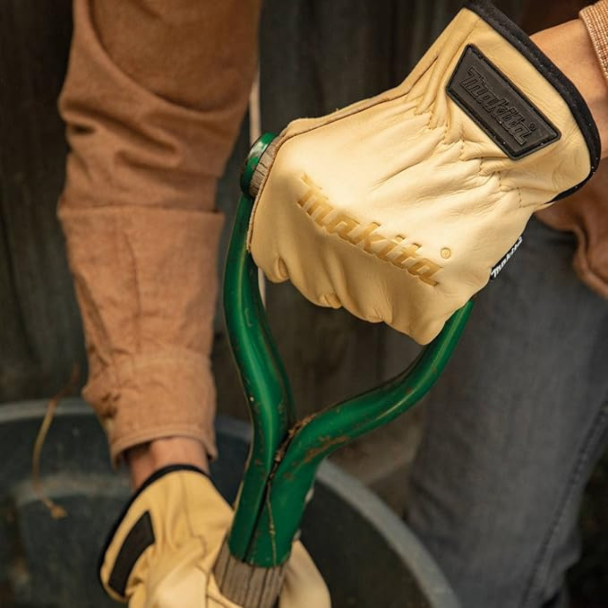 Guantes de Cuero 100% Puño Abierto Makita T-04195-2