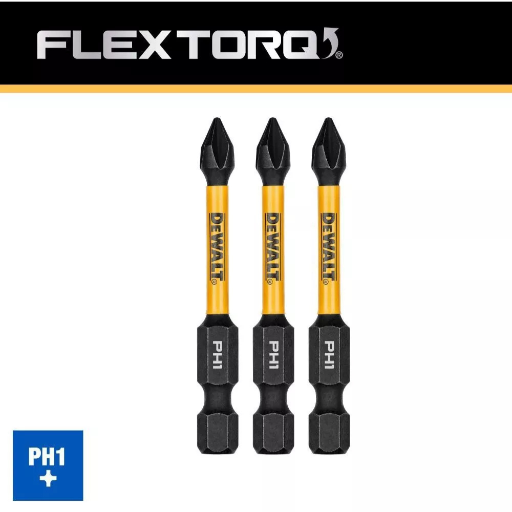 Puntas De Impacto Dewalt Flextorq Ph1 2-1/4" dwaf2ph1ir3-3