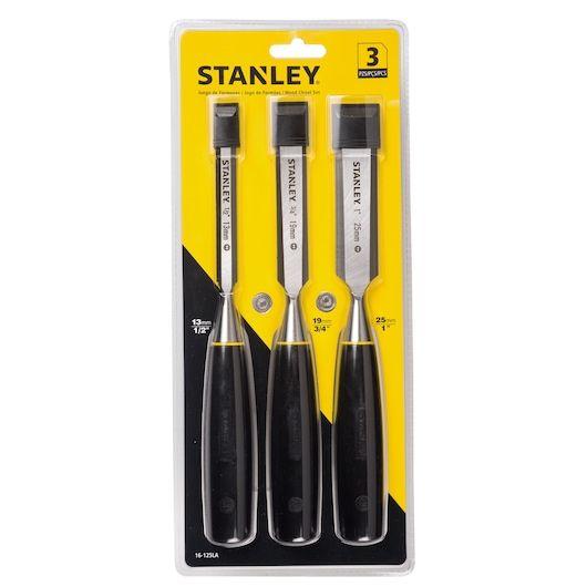 Juego de formones 3 piezas serie 5000 Stanley 16-125LA-3
