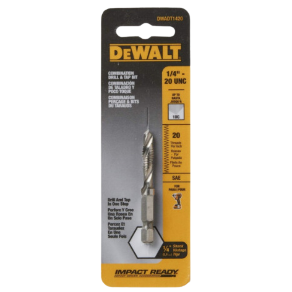 Macho Punta Broca  Impacto 1/4″ – 20 DeWalt DWADTQTR1420-0