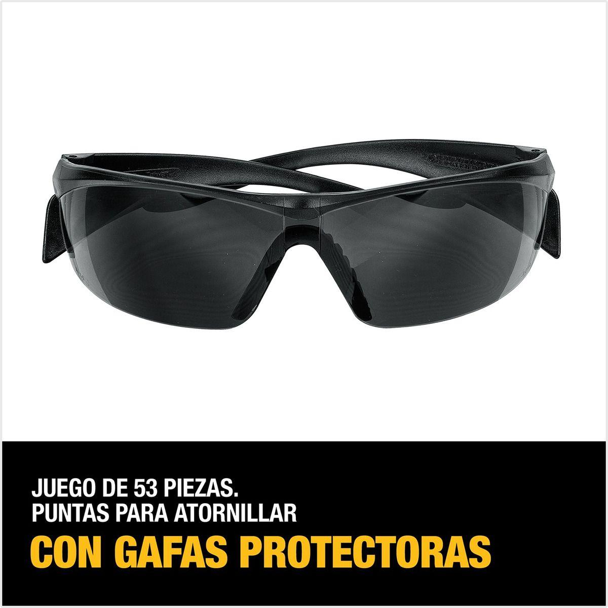 Set 52 Piezas Atornillar + Gafas Oscuras Dewalt Dt71550-qz-3