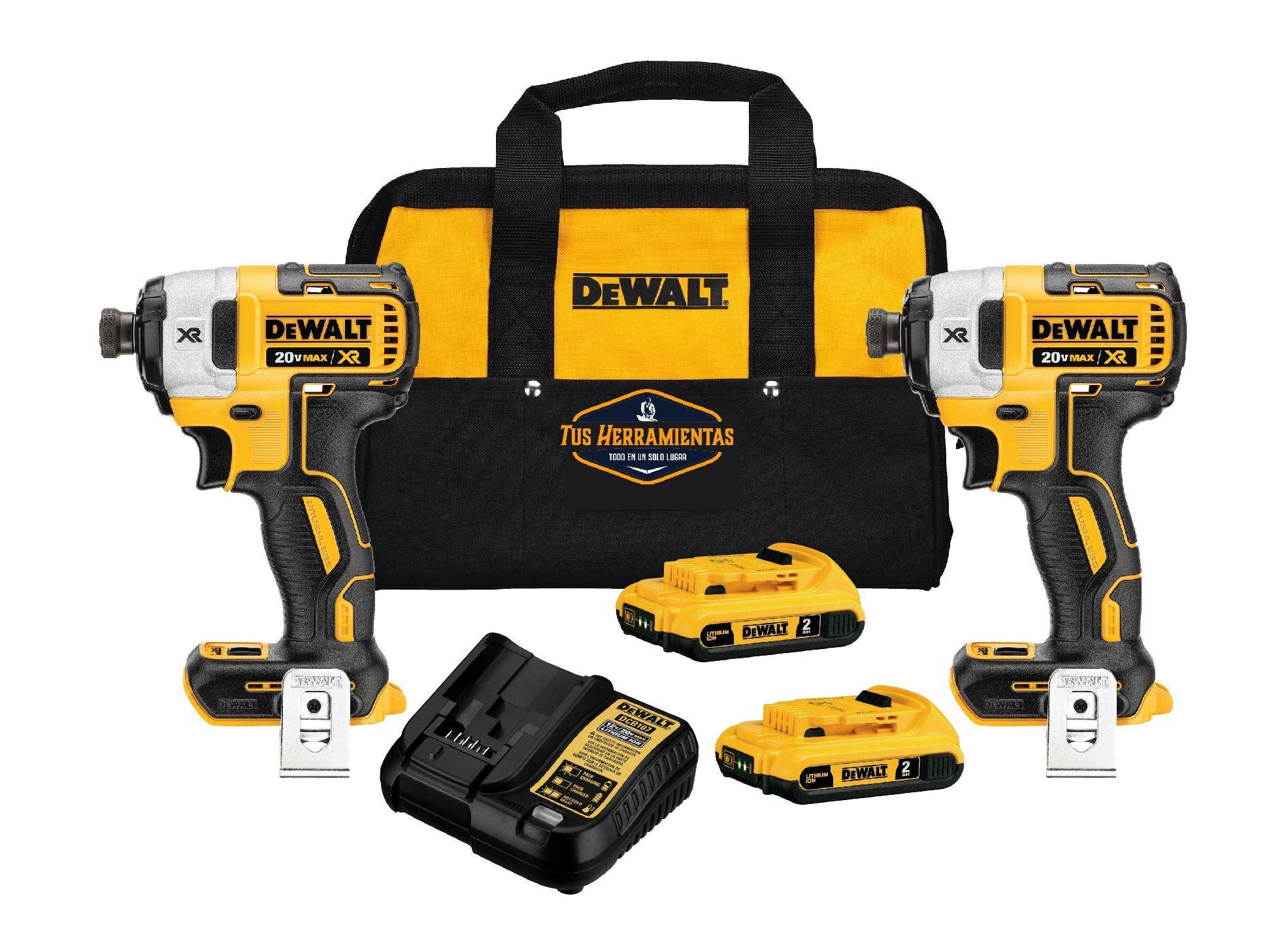 KIT 2 Atornillador de Impacto XR 20v DeWalt DCF887X2-0