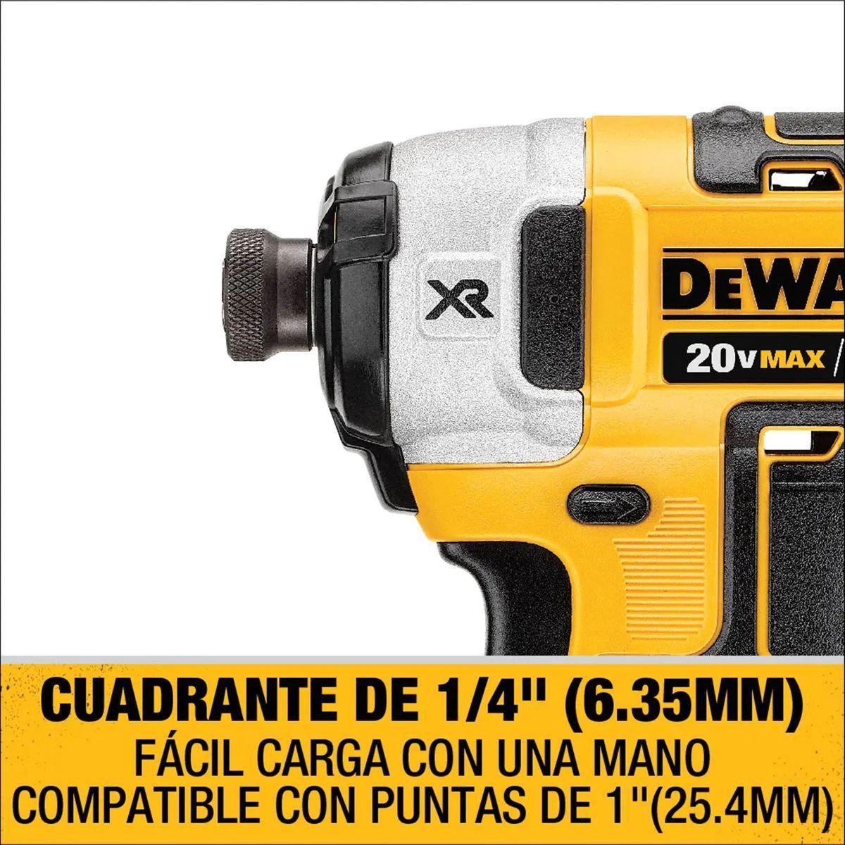 KIT 2 Atornillador de Impacto XR 20v DeWalt DCF887X2-3