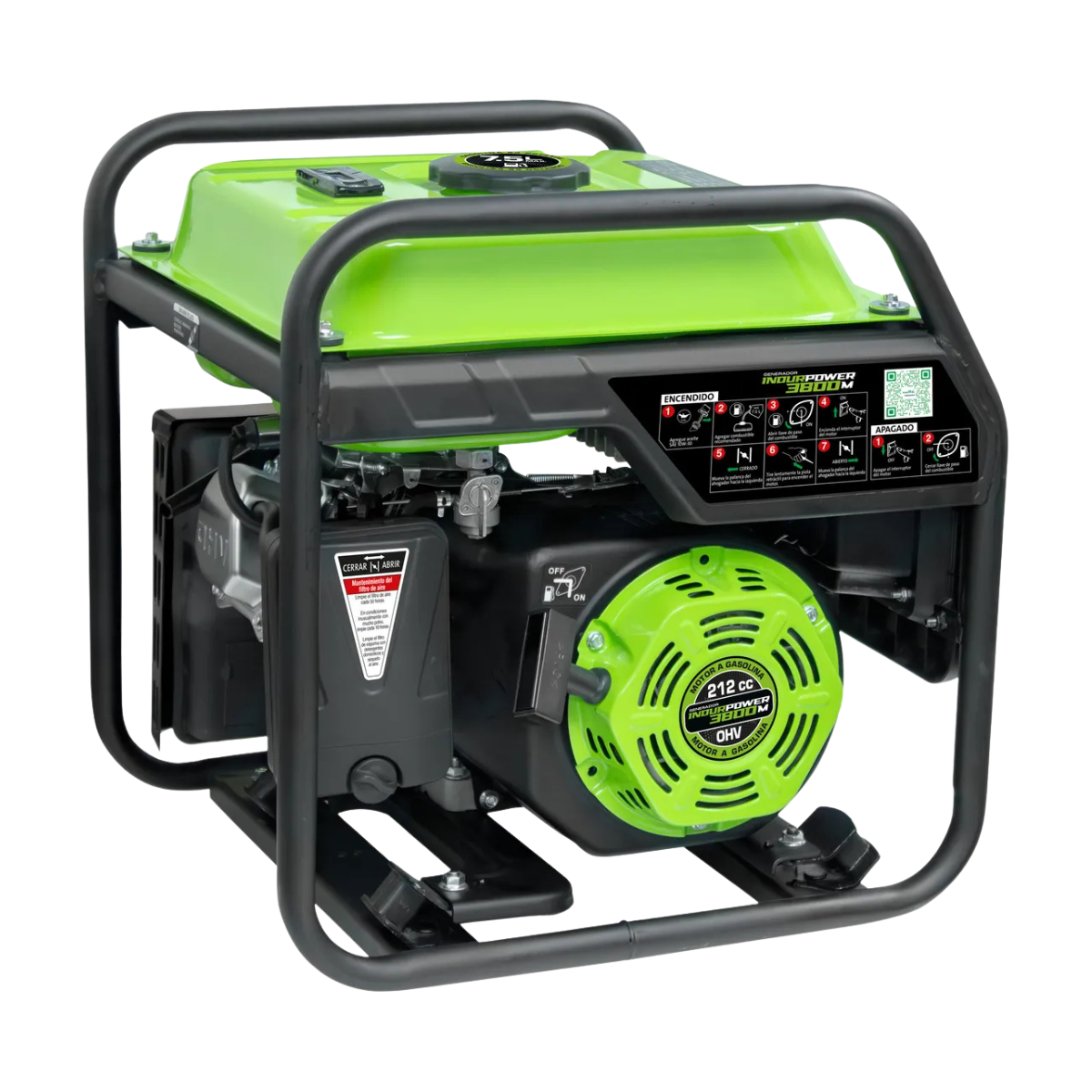 Generador Eléctrico Indura Gasolina 220V 3800m 3.8 Kw-2