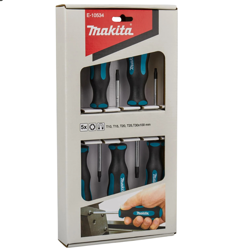 Set Destornilladores Makita TORX 5pcs T10,T15,T20,T25,T30-4