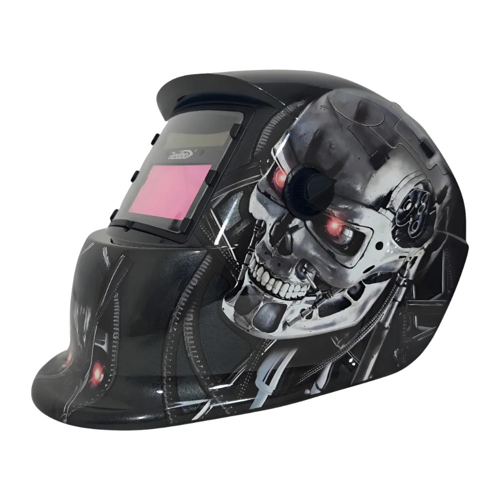 kit Soldadora AlphaMig120A 3en1+Guantes+Máscara RedboRBLYE64-2