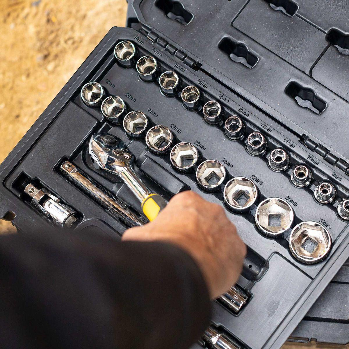 Juego de dados 24 piezas 1/2" Stanley STMT82830-1-8