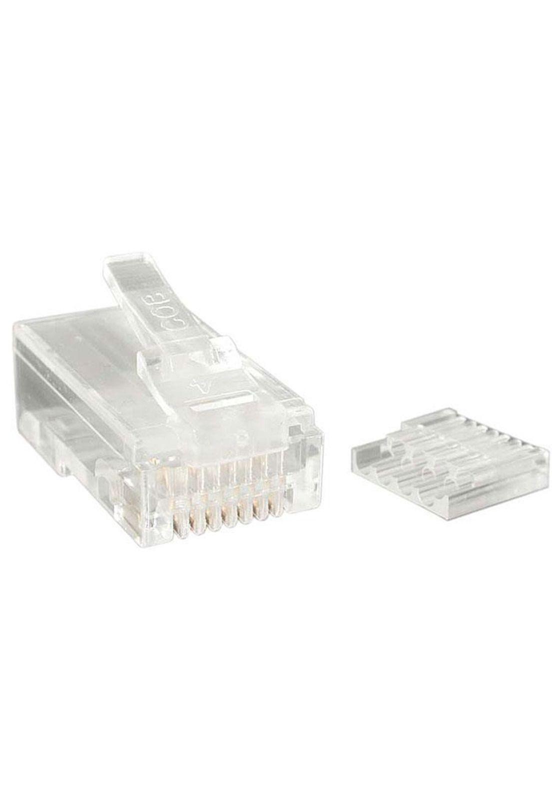 CRJ45C6STR50 conector RJ-45 Transparente-0