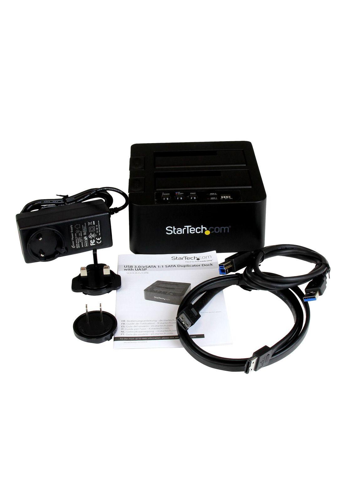 Base USB 3.0 y eSATA Copiadora de Unidades de Disco SATA-4