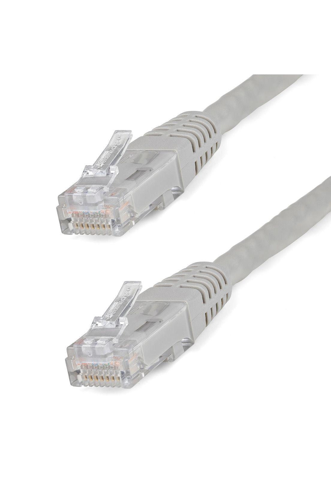 Cable 91cm Cat6 GbE ETL Moldeado - Gris-0