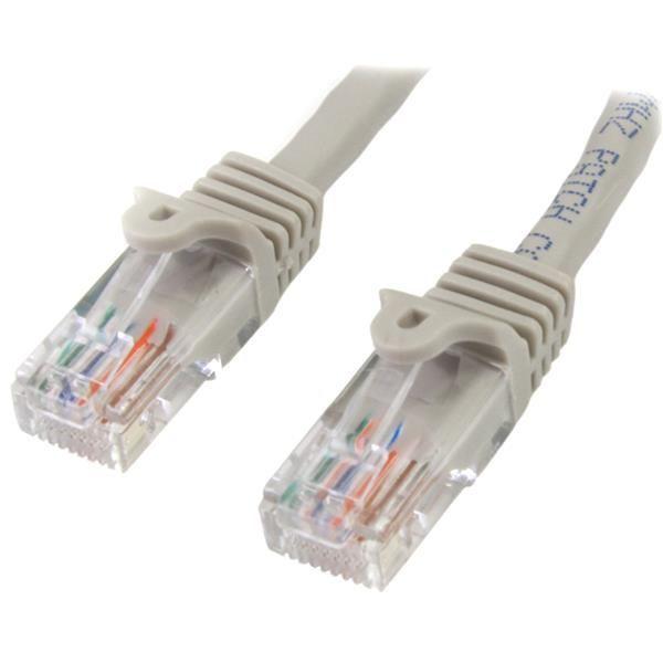 Cable de Red de 0,5m Gris Cat5e Ethernet RJ45 sin Enganches-0