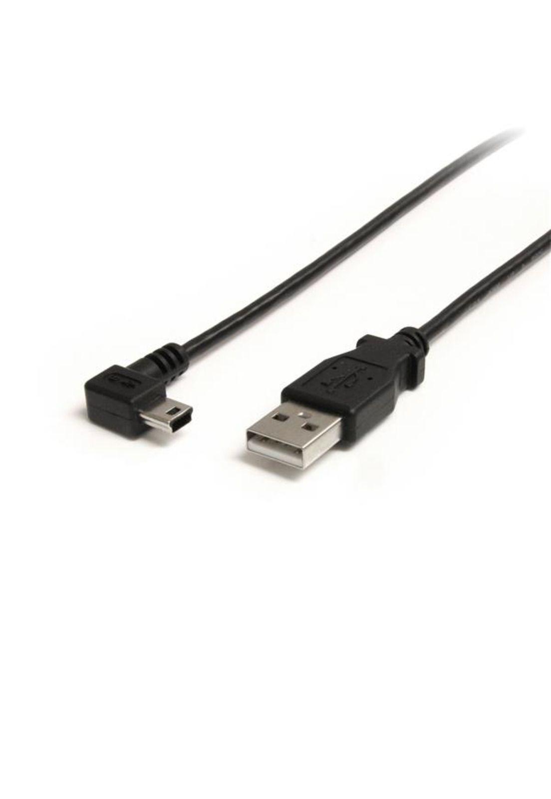 Cable de 0,9m Mini USB - USB A a Mini B Acodado a la Derecha-0