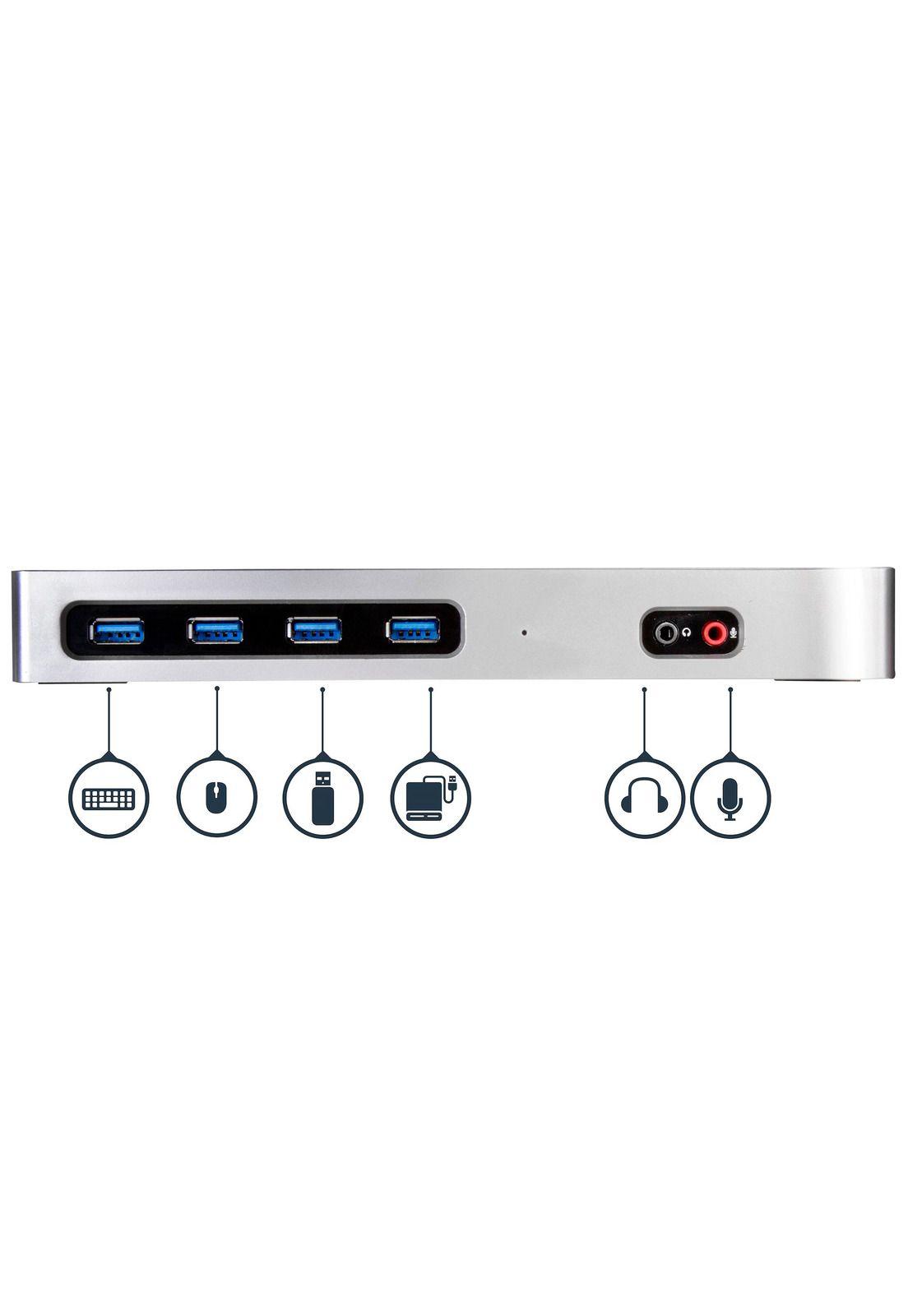 Docking Station Startech 4K 2 Monitores USB-C Displaylink-3