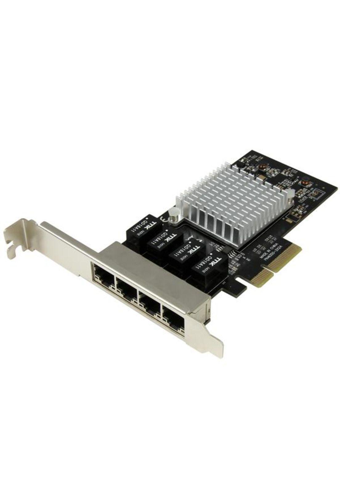 Tarjeta Red Ethernet Gigabit 4 Puertos RJ45 Chip Intel i350-0