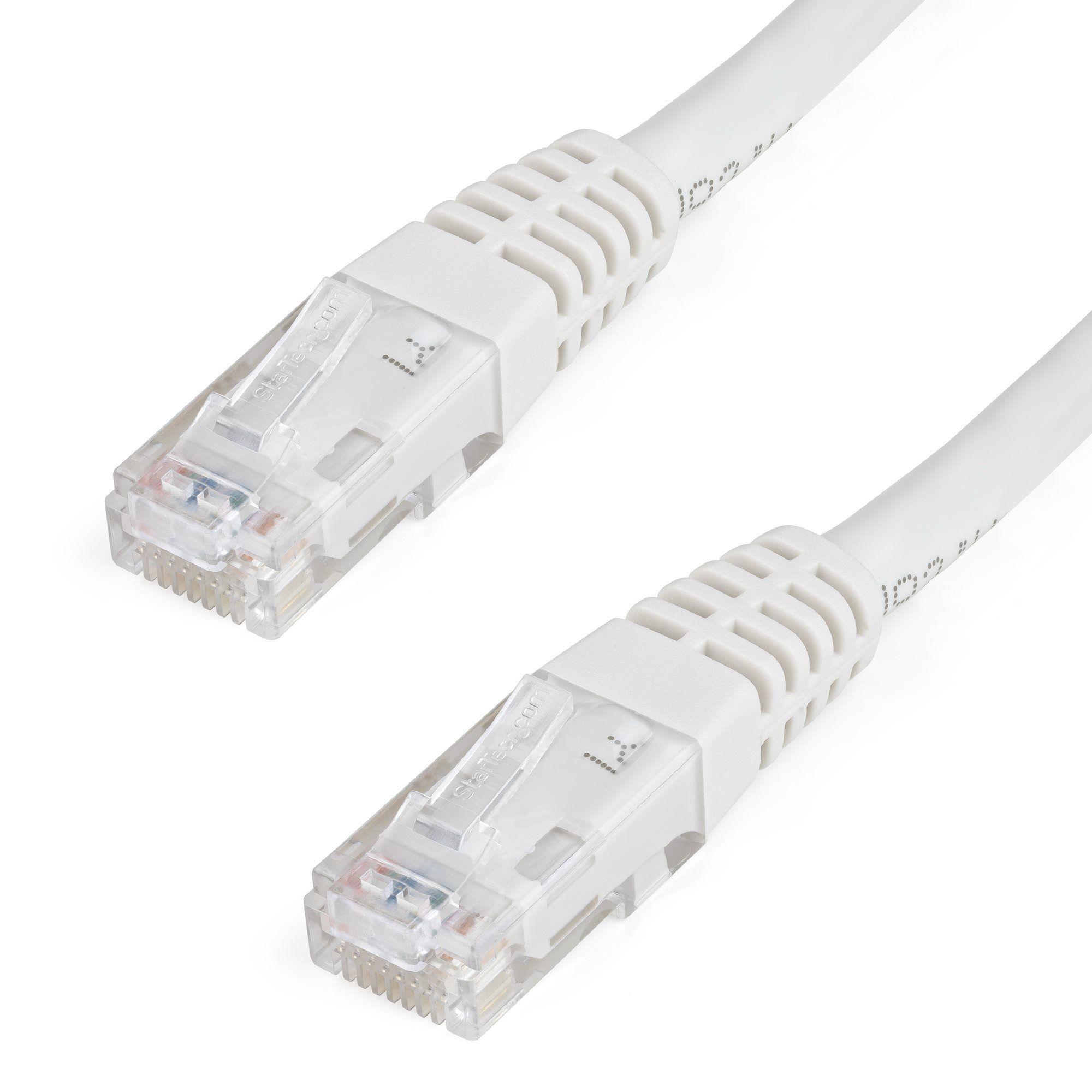 Cable 91cm Cat6 GbE ETL Moldeado Blanco-0
