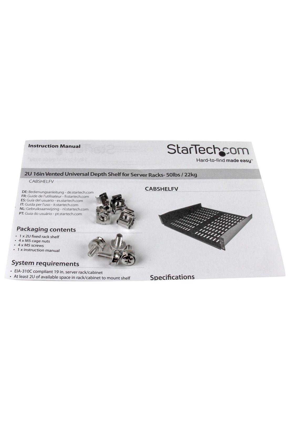 Estante Universal Ventilado para Rack de Servidores 2U-2