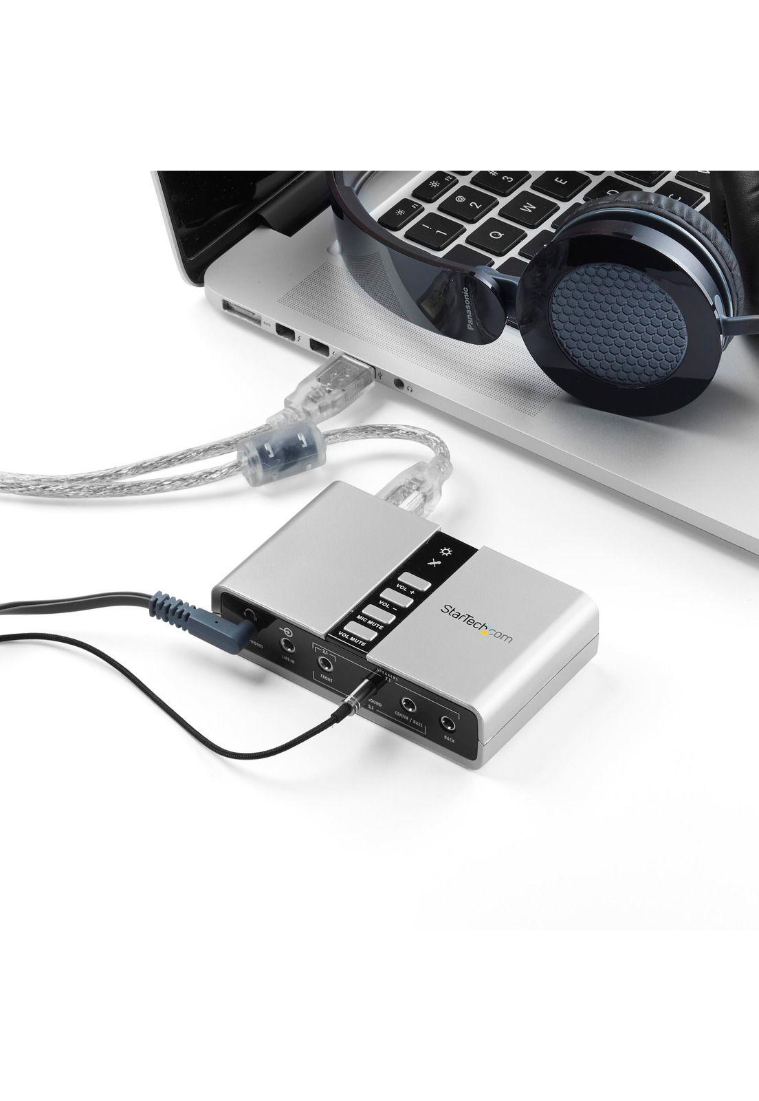 Tarjeta de Sonido 7.1 USB Externa SPDIF Audio Digital Óptico-5