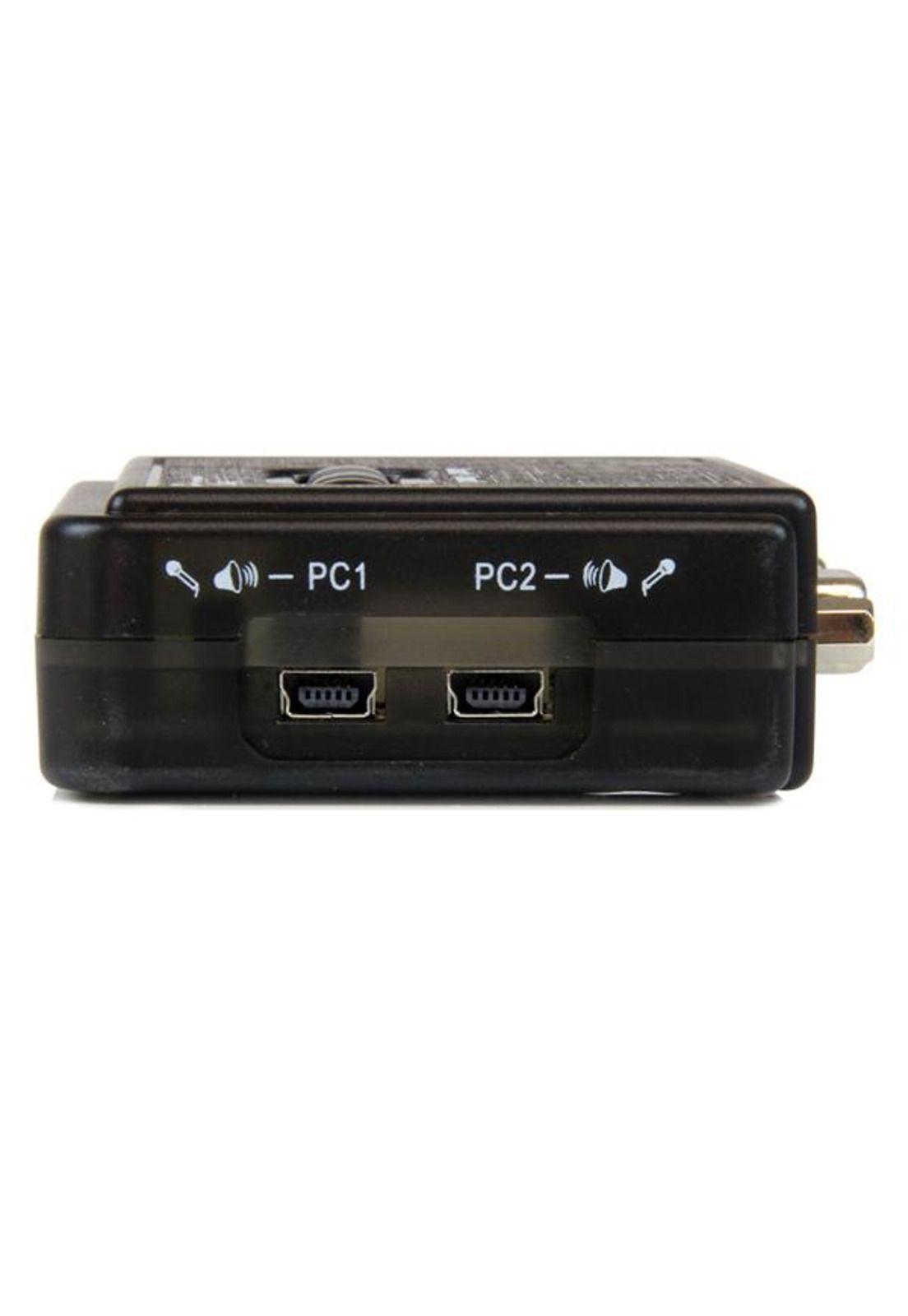 Kit de Conmutadores KVM de 2 Puertos USB con Audio y Cables-1