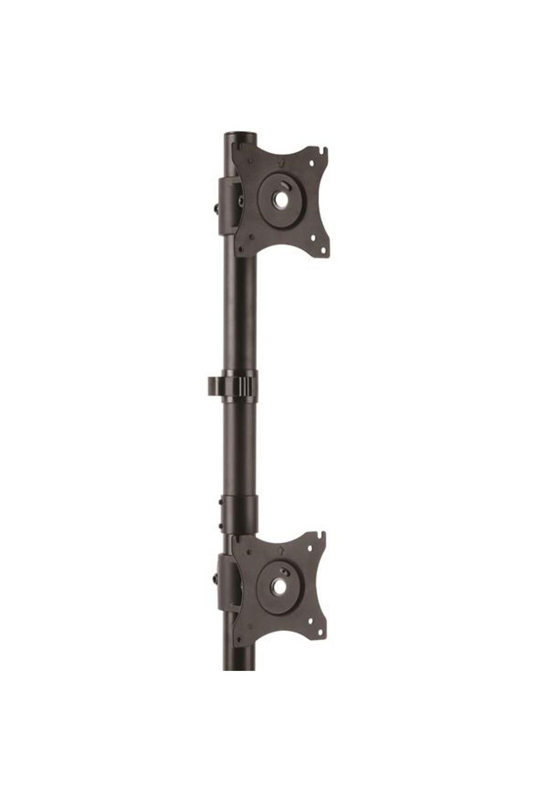 Soporte Vertical Acero para 2 Monitores Base Ajustable VESA-1