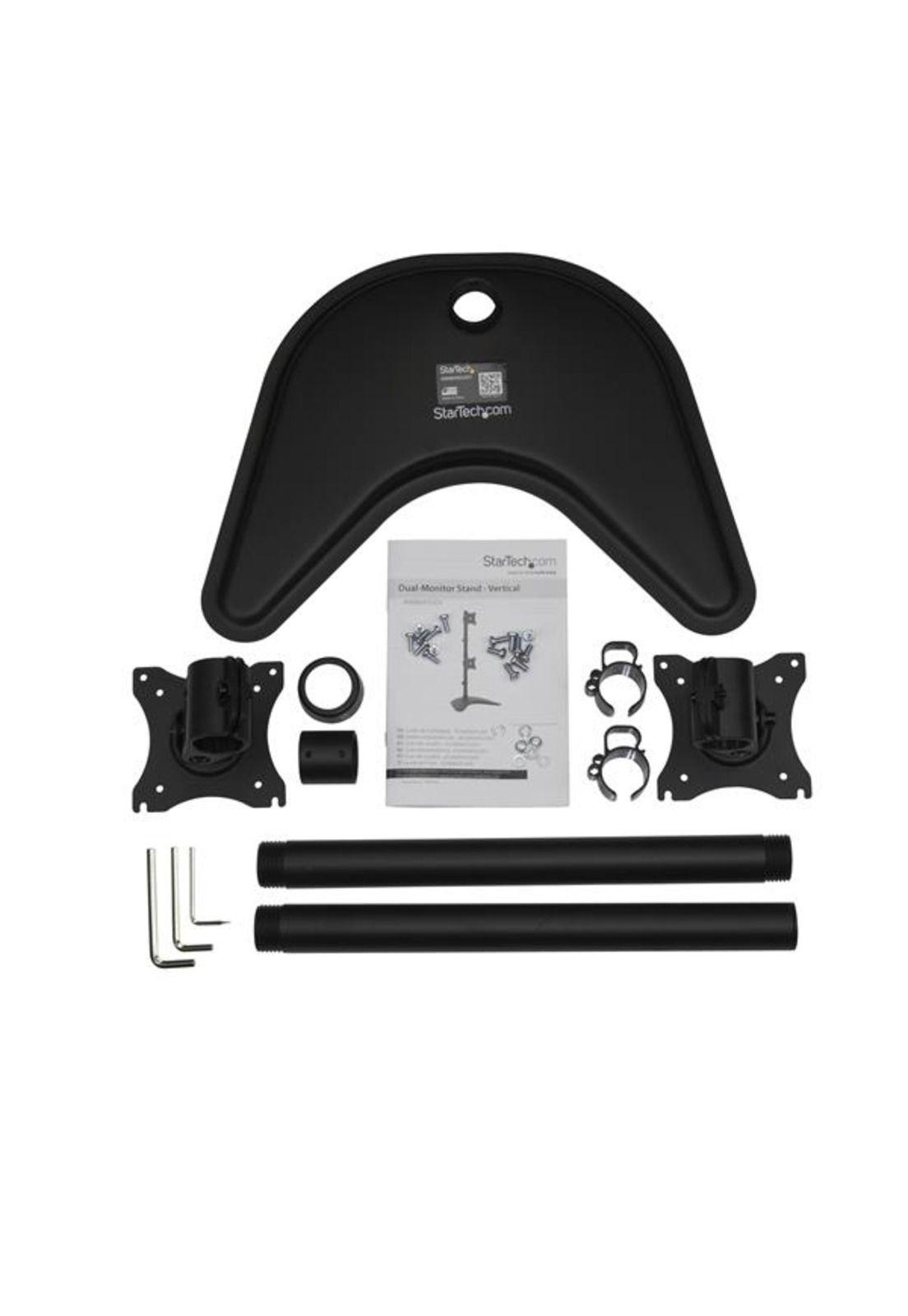 Soporte Vertical Acero para 2 Monitores Base Ajustable VESA-5