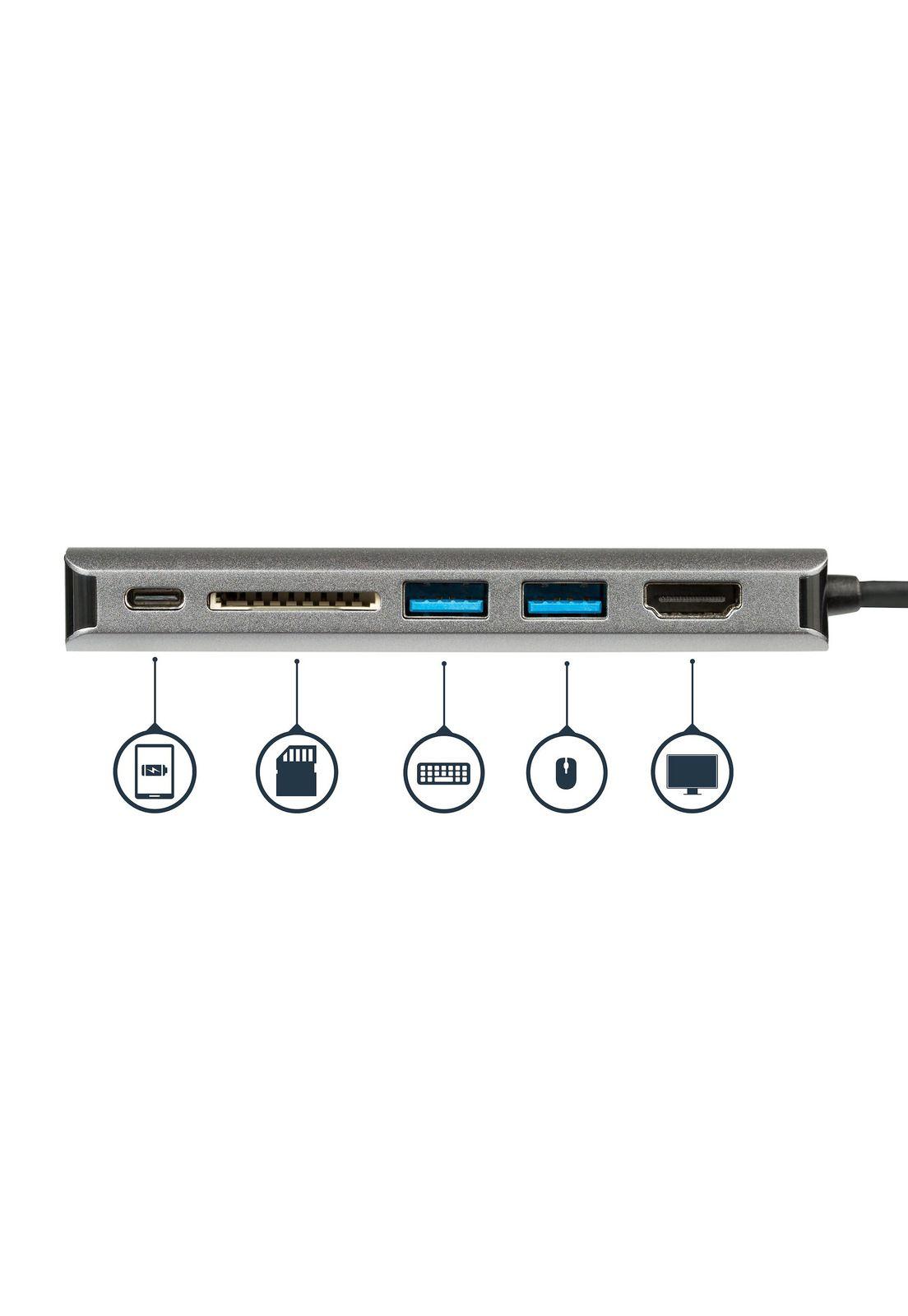 Docking Station USB-C Startech USB-C HDMI Red SD-2