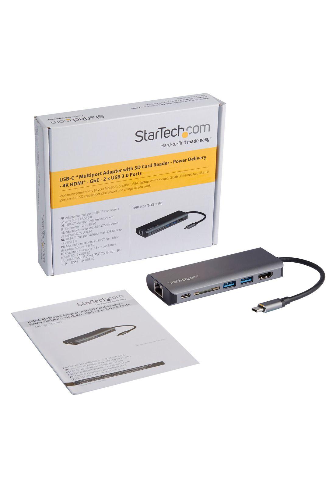 Docking Station USB-C Startech USB-C HDMI Red SD-6