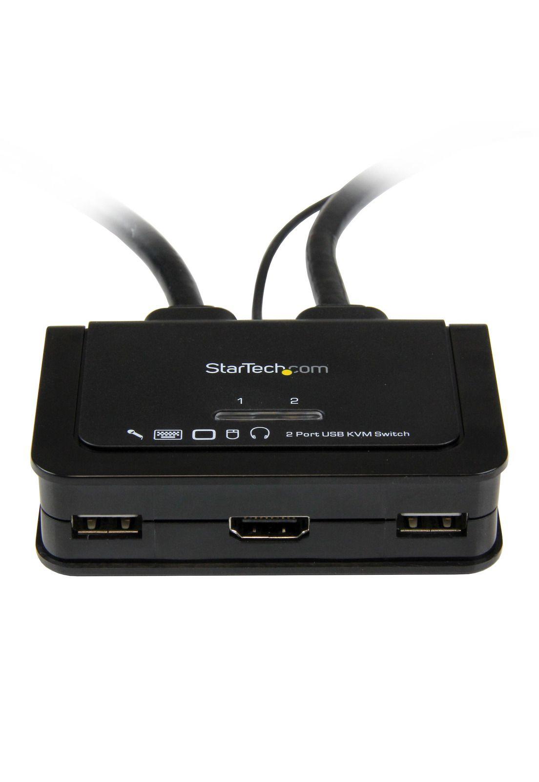 KVM 2 puertos HDMI USB Audio - 1080p-1