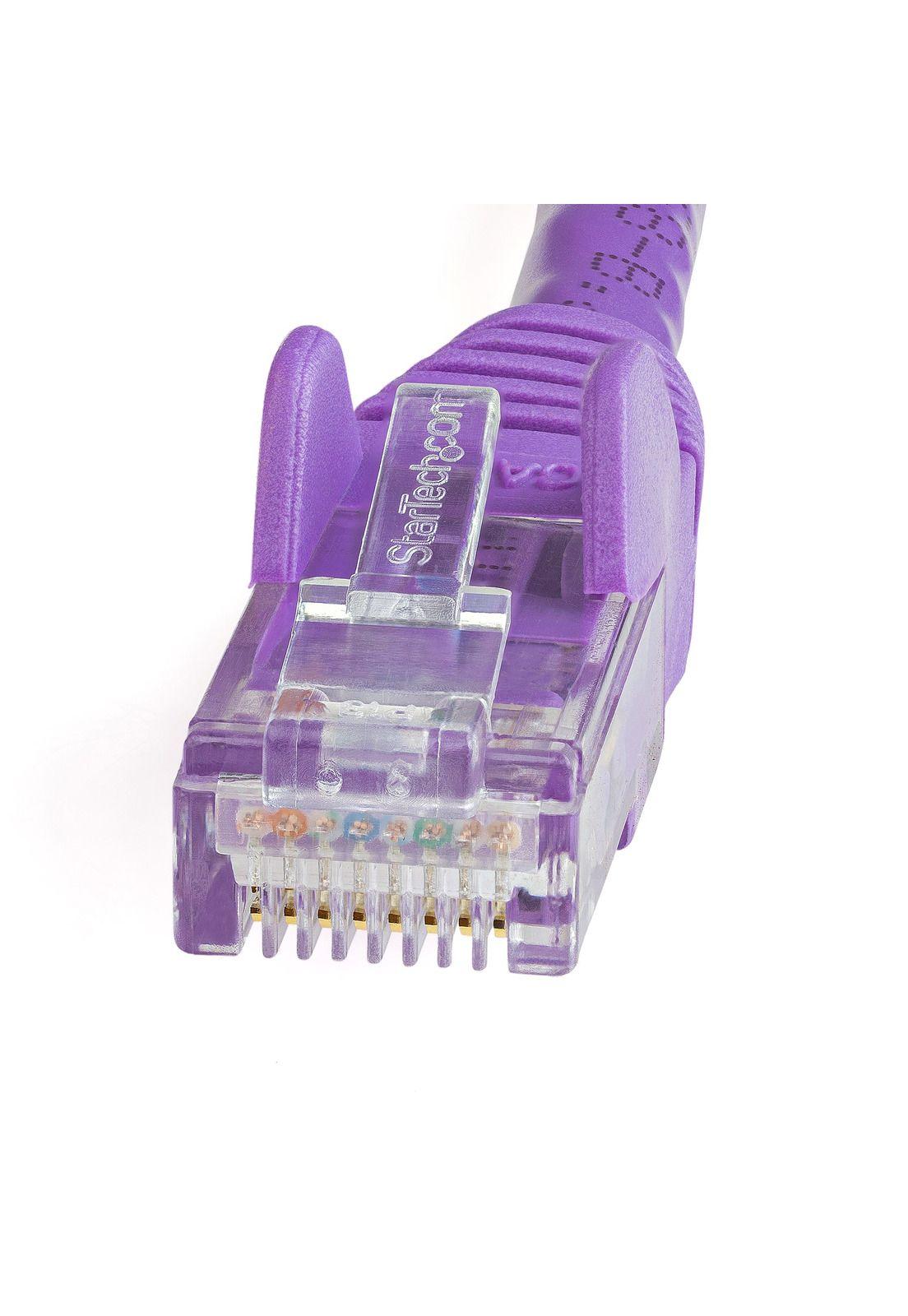 Cable 2m Púrpura de Red Gigabit Cat6 Ethernet RJ45 Snagless-1