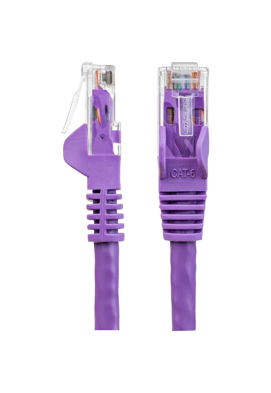 Cable 2m Púrpura de Red Gigabit Cat6 Ethernet RJ45 Snagless-2