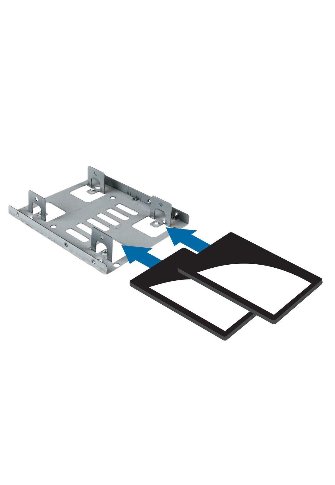 Bandeja de Montaje para 2 Unidades HDD de 2,5" a Bahía 3,5"-4