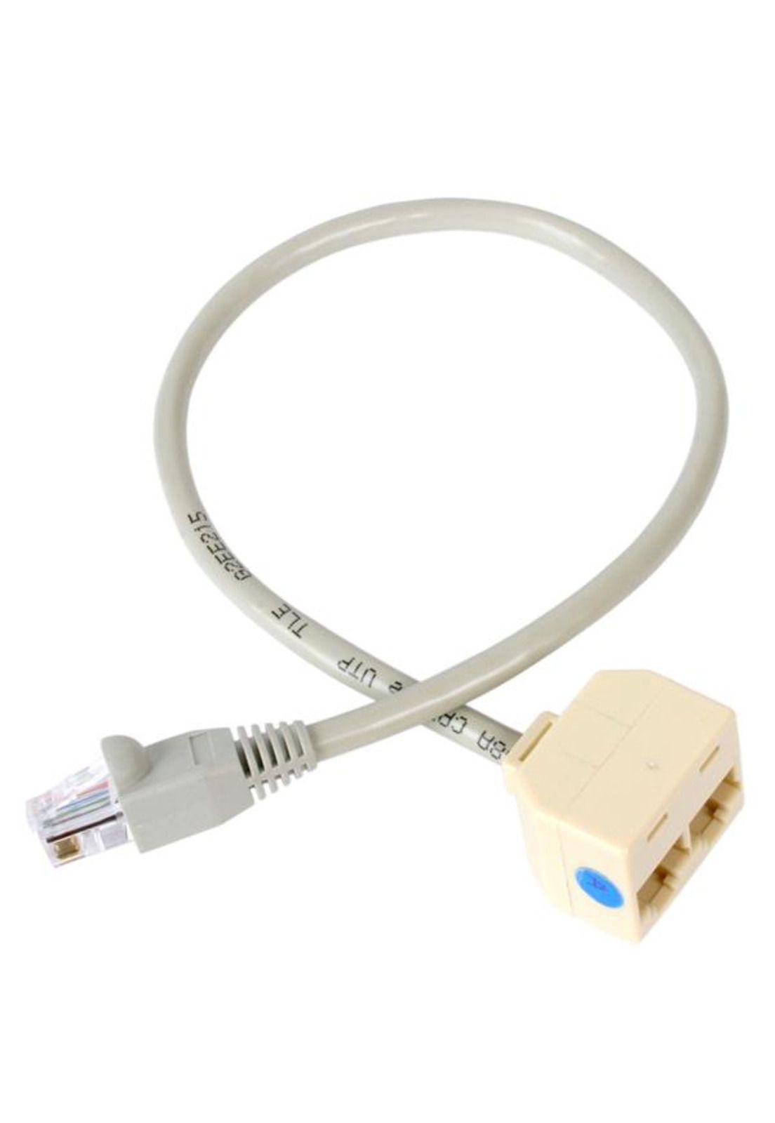 Cable Divisor Splitter RJ45 2 a 1 para Cable de Red-0