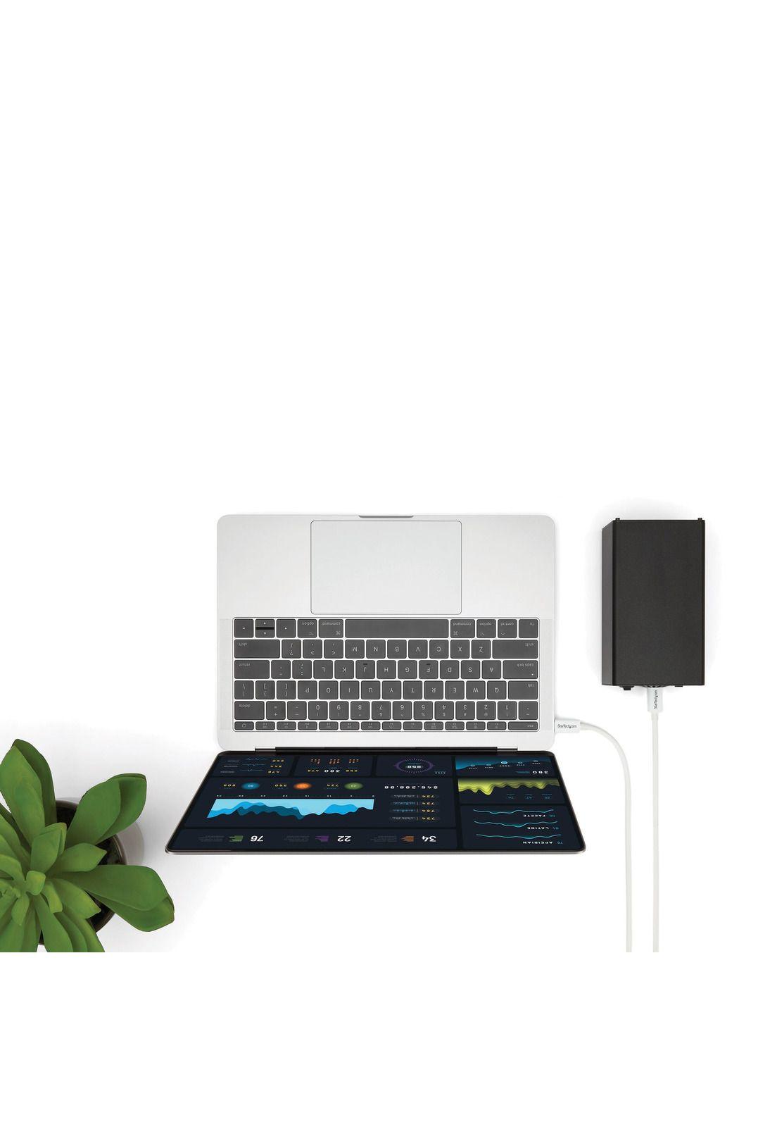 Cable Thunderbolt 3 Pasivo 2m 20Gbps PD 100W StarTech Blanco-5