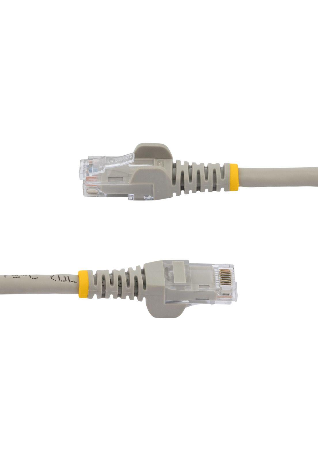 Cable de Red Cat6 50cm Ethernet RJ45 sin Enganche Gris-2
