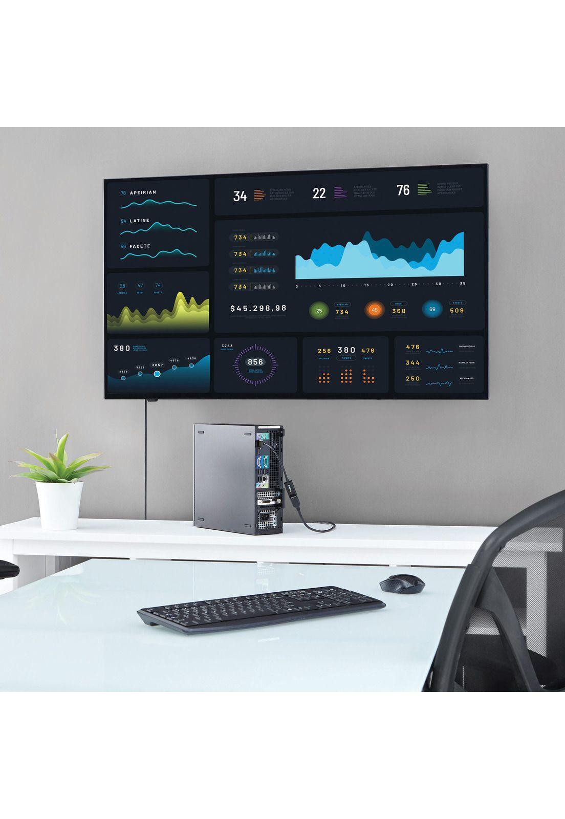 Adaptador Conversor de Video DisplayPort a HDMI 4K 30Hz-4