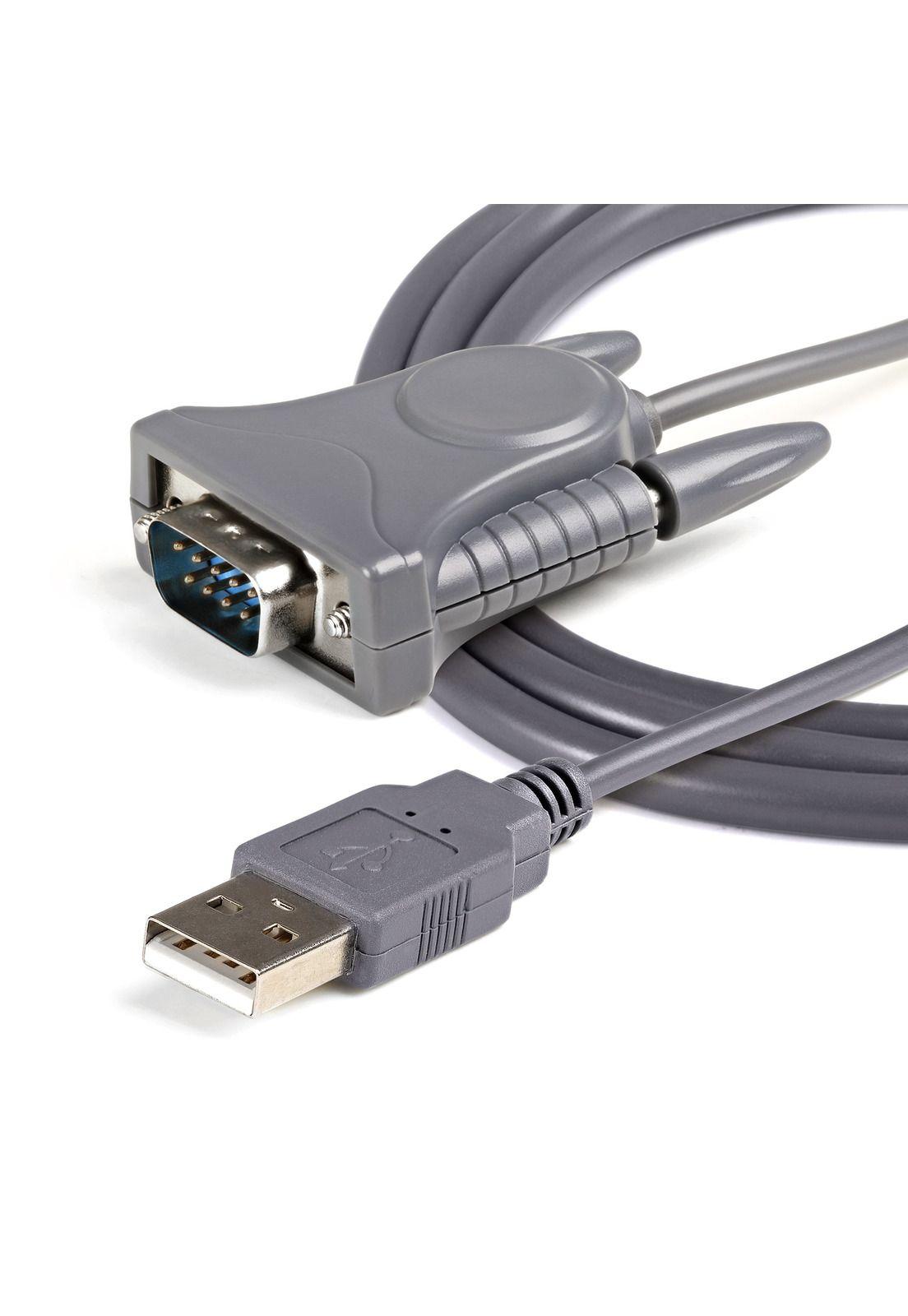 Cable Adaptador de 90cm USB a Serie Serial DB9 DB25 RS232-4