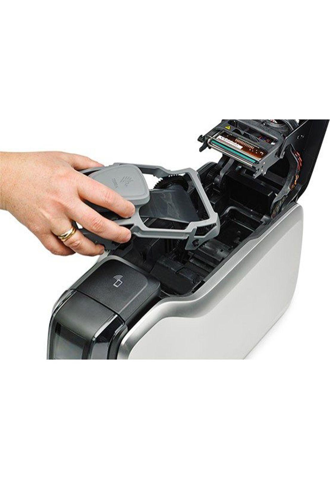 Impresora de Credenciales Zebra ZC300 + 200 Tarjetas + Cinta-5