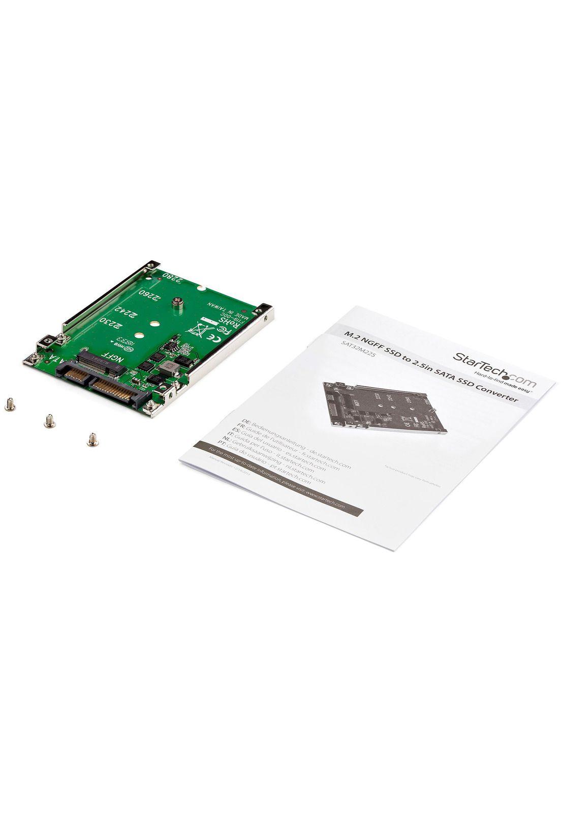 Adaptador Conversor de SSD M.2 NGFF a SATA de 2,5" StarTech-3