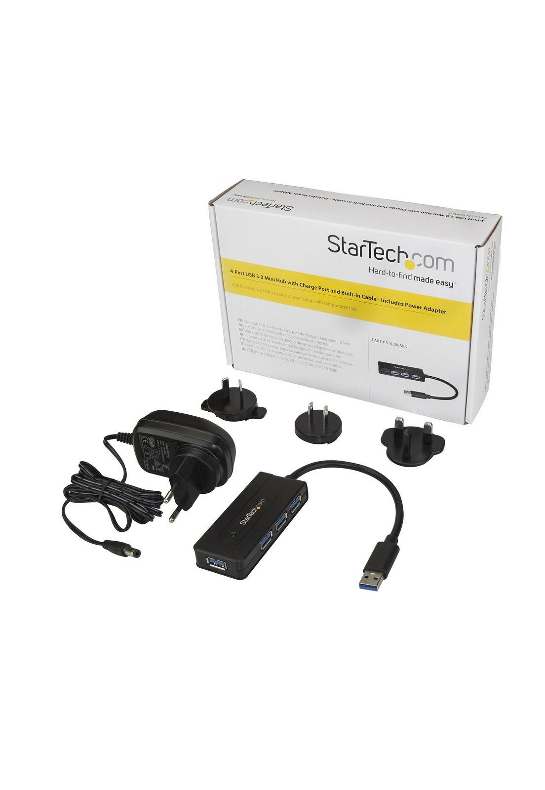 Hub Concentrador USB 3.0 de 4 Puertos Mini USB-2