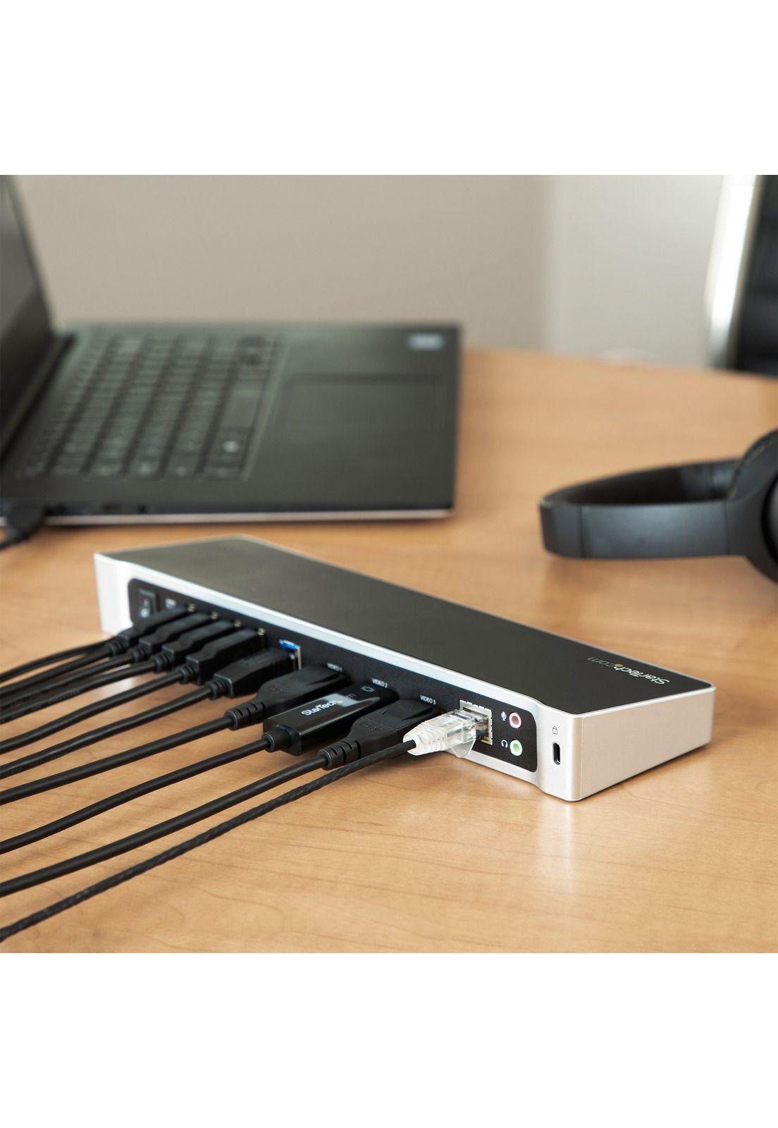 Docking Station Startech USB 3.0 | 3 Monitores 1 HDMI 2 DP-5