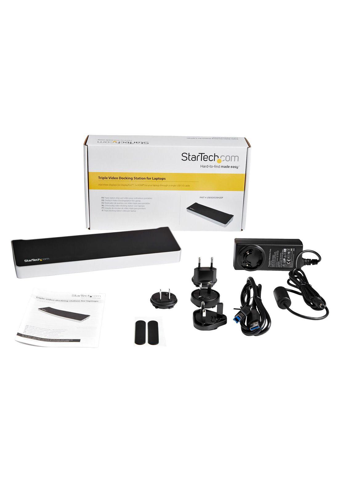 Docking Station Startech USB 3.0 | 3 Monitores 1 HDMI 2 DP-6
