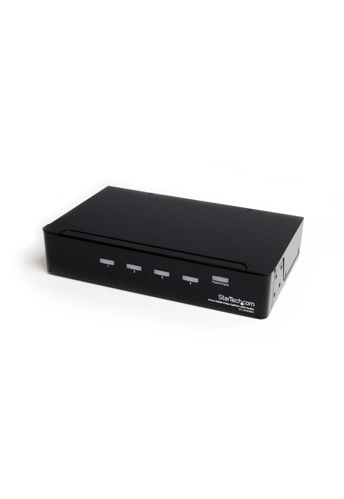 Multiplicador HDMI de 4 puertos amplificador con Audio-0