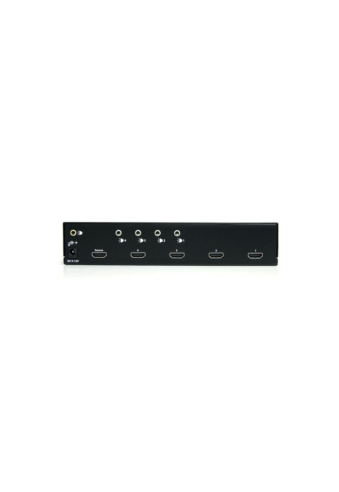 Multiplicador HDMI de 4 puertos amplificador con Audio-2