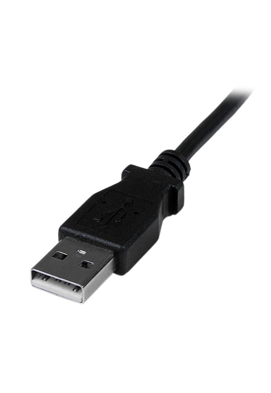 Cable USB de 2mts USB A a Mini USB B Acodado Abajo-2
