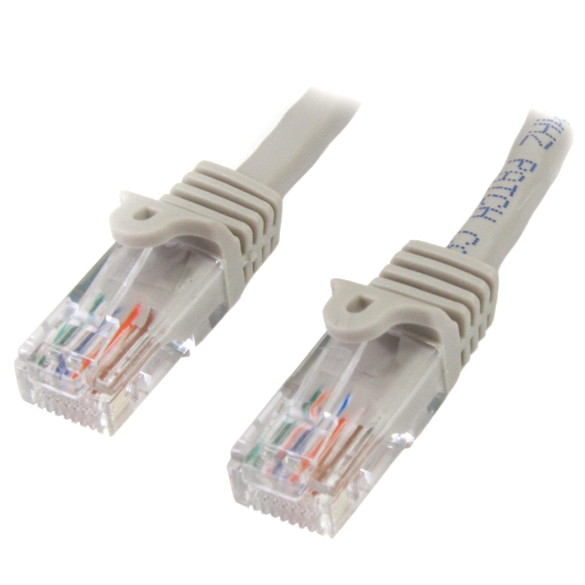 Cable 90cm Cat5e Gris - Sin Enganches-0