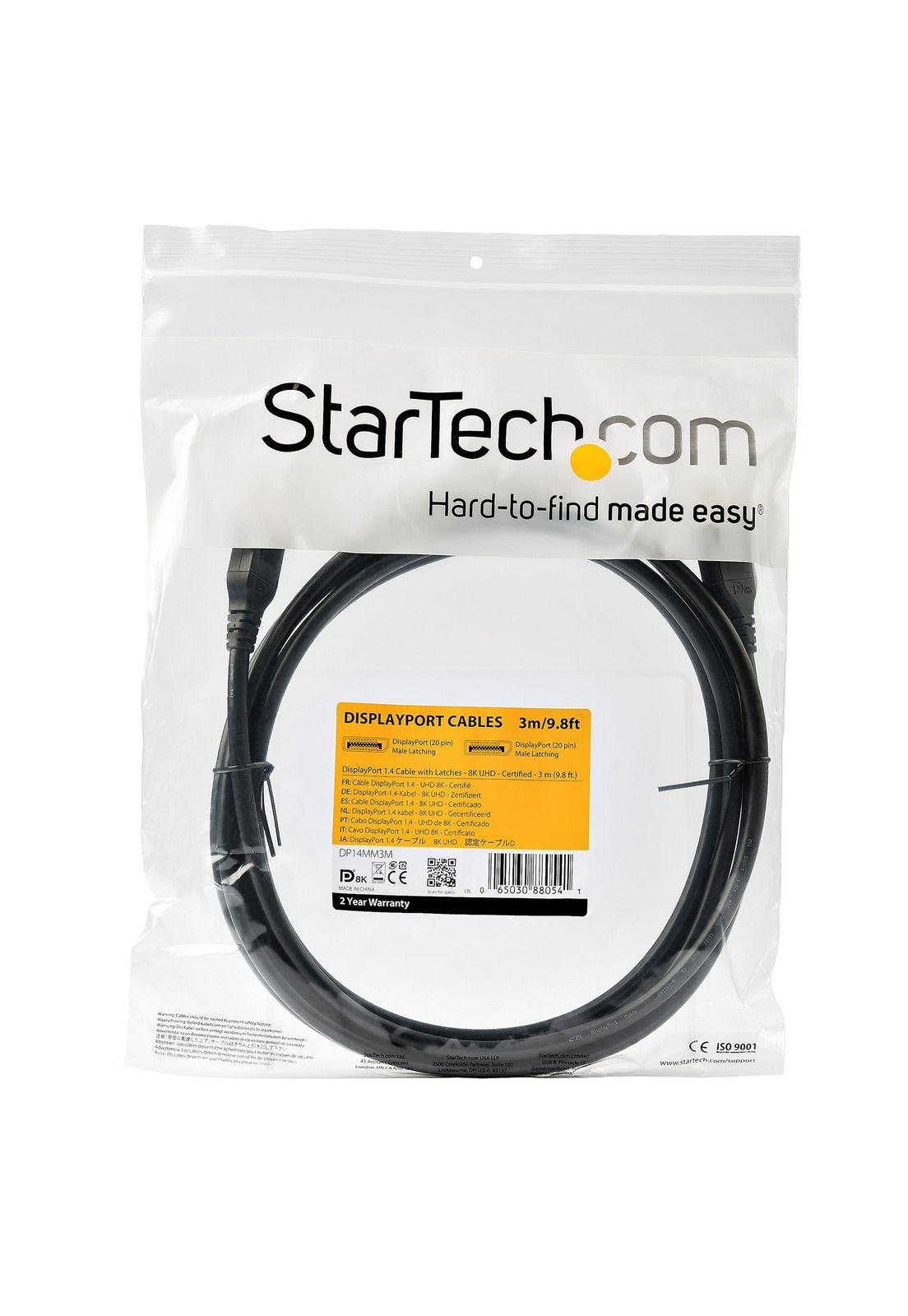 Cable DisplayPort 1.4 Startech DP14MM3M de 3 Metros-3