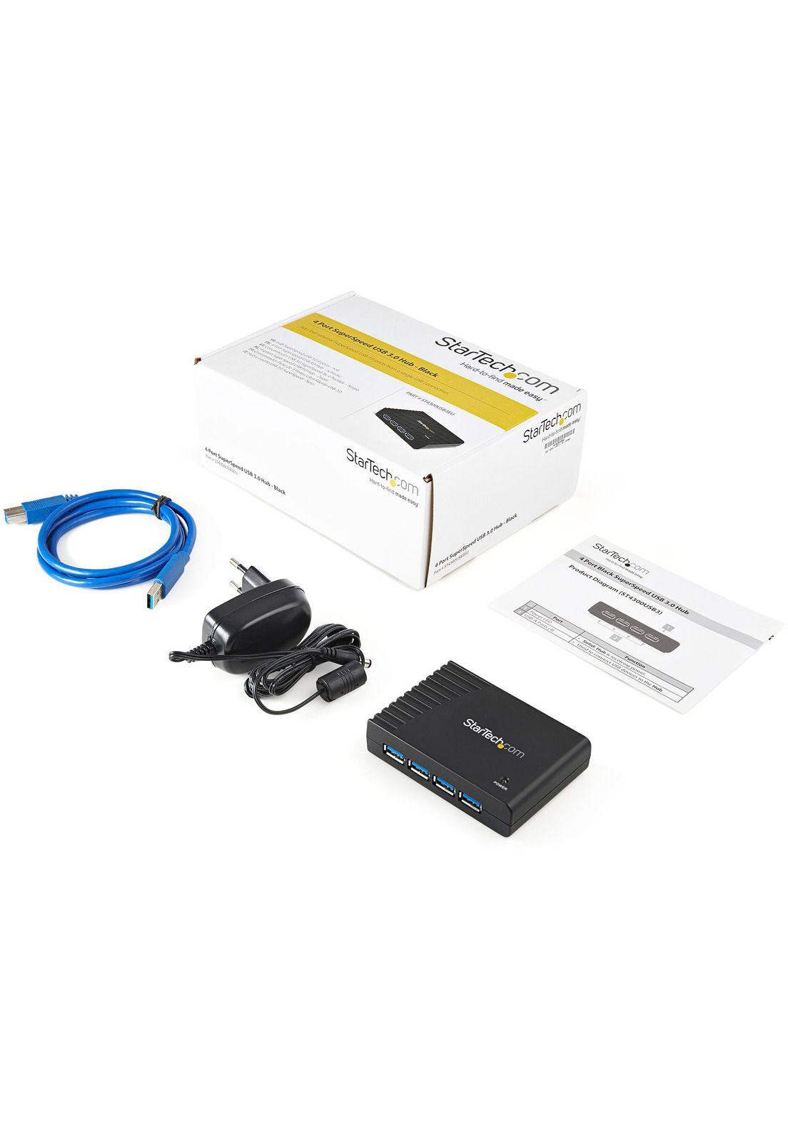 Hub USB 3.0 StarTech 4 Puertos USB-A SuperSpeed Negro-4