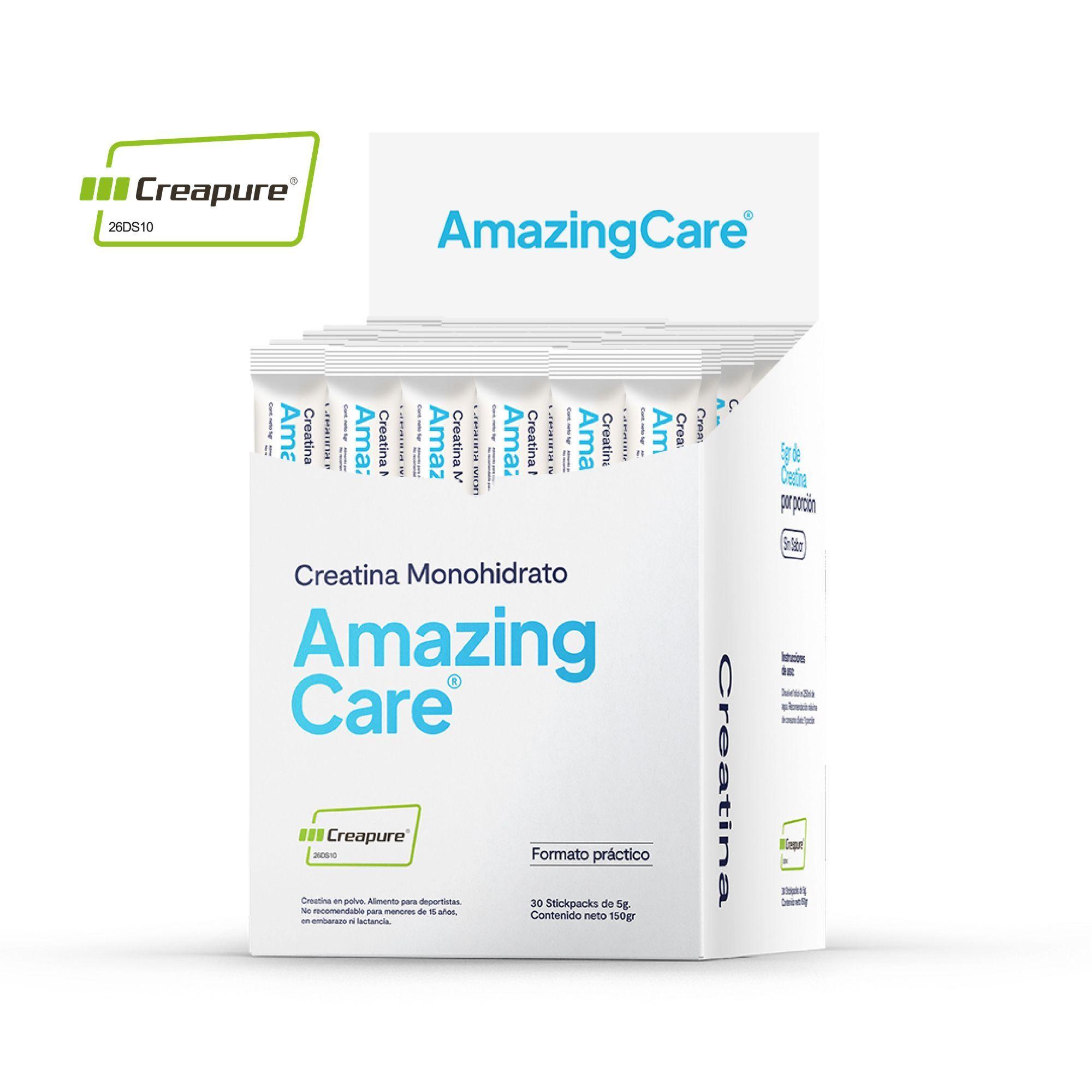 Creatina Creapure Amazing Care 30 Sticks 100 Monohidrato-0