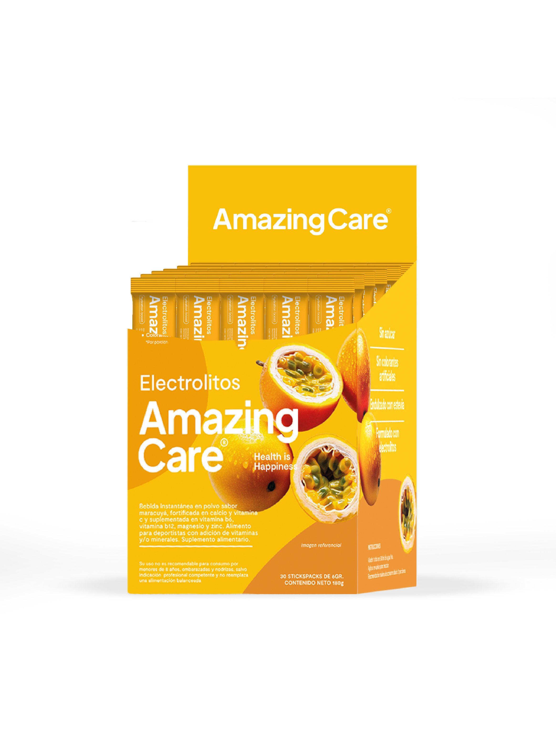 Electrolitos Bebida Hidratante Amazing Care Maracuya 30 Sticks-0