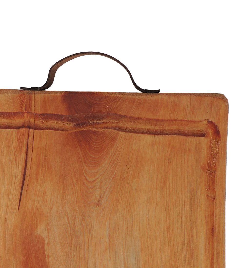 Tabla doble mango cuero 45 cm Terracielo-2